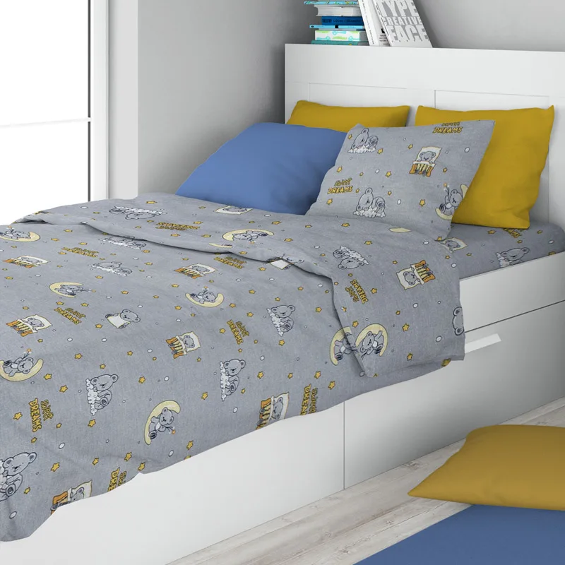 Σεντόνι Μονό Σετ Dimcol Dreams 552 Grey 160x240