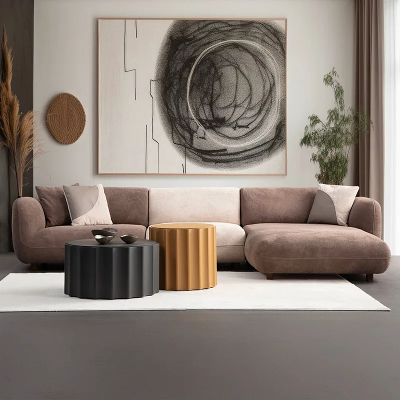 Γωνιακός Καναπές Pavia Corner 2 (L1,5+O1+Chlr) 560Are5258 (345x170x90x75)