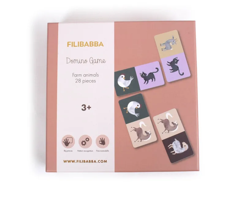 Filibabba Domino Game - Farm Animals