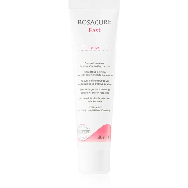 Synchroline Rosacure Fast τζελ γαλάκτωμα για ευαίσθητη επιδερμίδα με τάση για κοκκίνισμα 30 ml