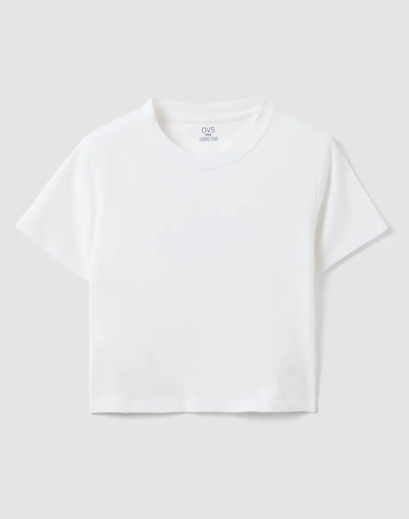 OVS T-SHIRT W/OPEN BACK 2605652-BRILLIANT WHITE White