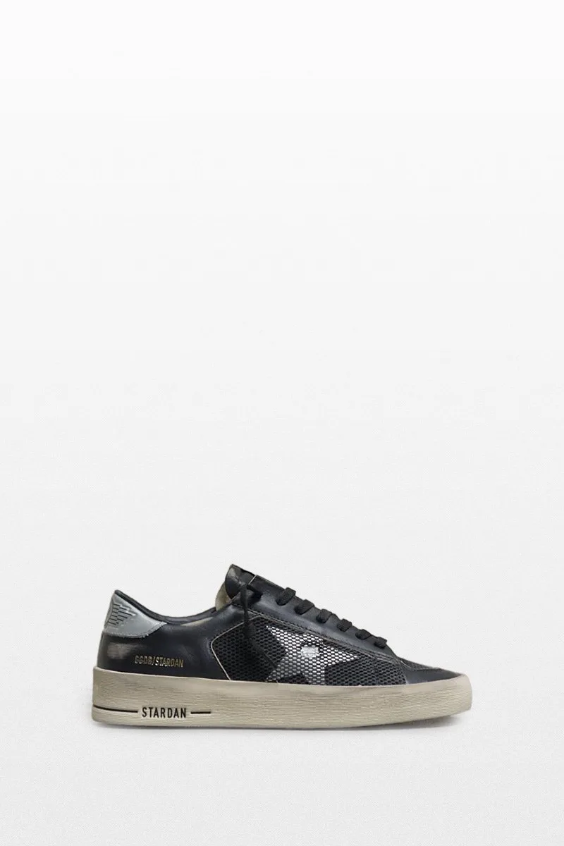 GOLDEN GOOSE Ανδρικό Μαύρο Stardan Sneakers With Silver Star