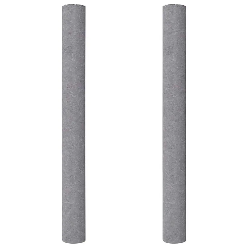 vidaXL Αντιολισθητικά Φλις Βαφής 2 τεμ. 5 μ. 220 γρ./μ² Γκρι