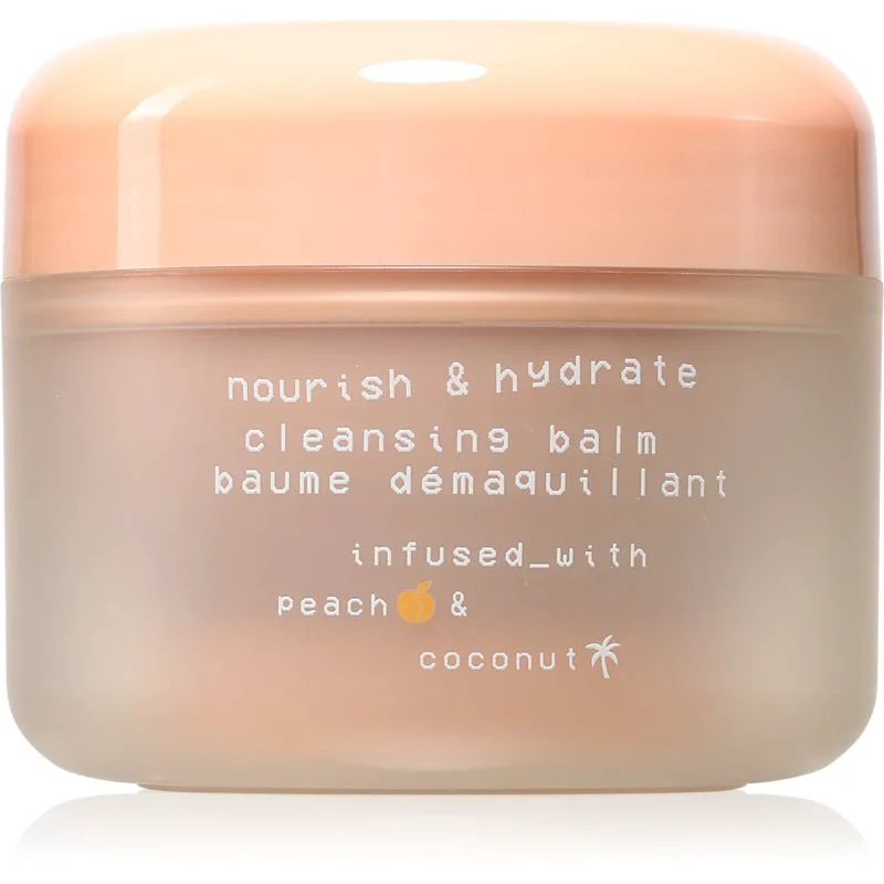 Glow Hub Nourish & Hydrate θρεπτικό καθαριστικό βάλσαμο με εκχύλισμα ροδάκινου 100 γρ