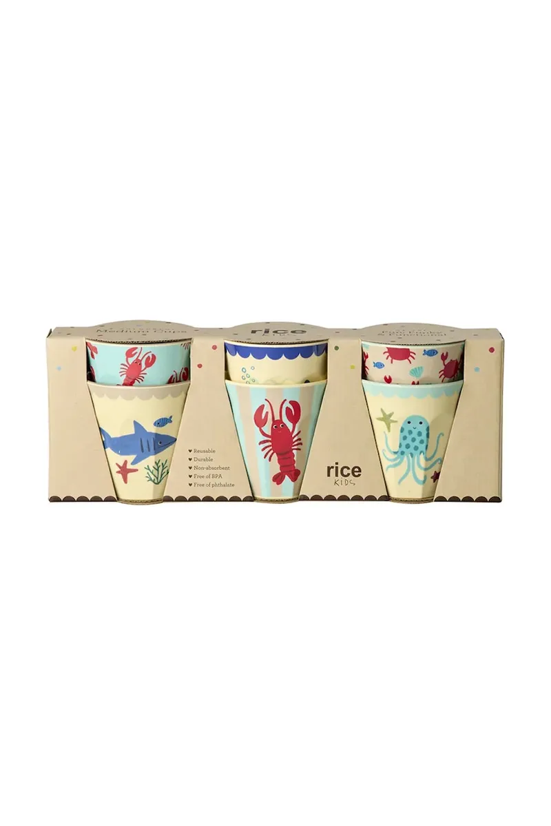 Rice σετ κούπες από μελαμίνη 250 ml