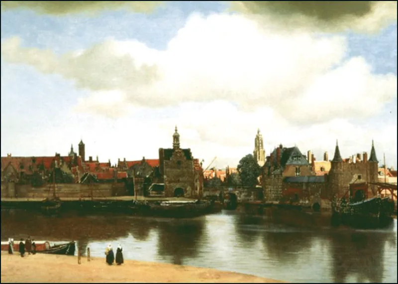 Ευχετήρια κάρτα με φάκελο Bekking & Blitz - Johannes Vermeer, View of Delft