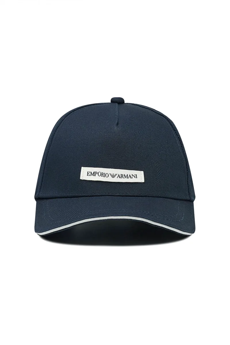EMPORIO ARMANI ΚΑΠΕΛΟ BASEBALL LOGO ΜΠΛΕ