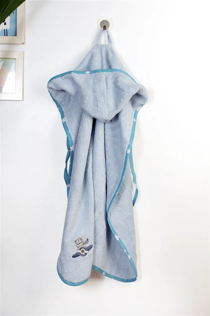 Κάπα Με Κέντημα Bebe 75x85εκ. Aviator 183 Sky Blue Dimcol