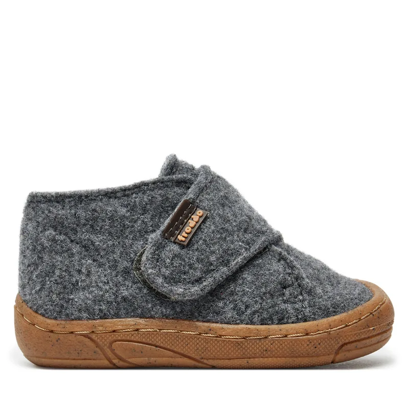 Παντόφλες Σπιτιού Froddo Minni Wooly G1700343-7 M Γκρι