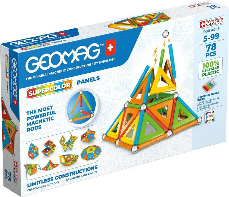ΜΑΓΝΗΤΙΚΟ ΣΕΤ GEOMAG SUPERCOLOR PANELS 78 (379)