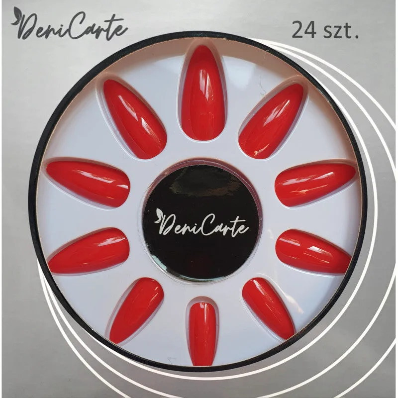 Deni Carte Gel Nails - Classic red false nails
