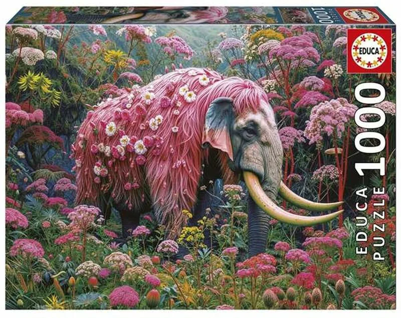 PUZZLE EDUCA 1000 FLORAL ELEPHANT (20229)