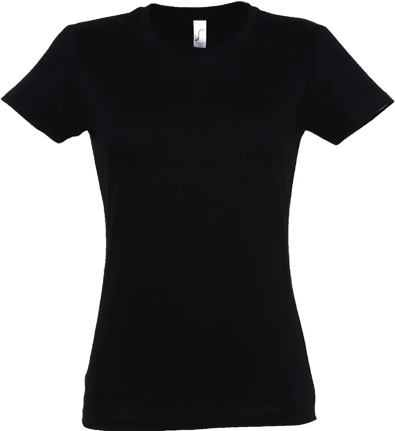 Γυναικείο T-shirt Imperial Women SOLS 11502 Deep Black