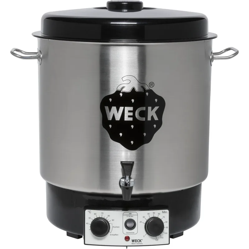 WECK Preserving Cooker Stainless Steel with Clock and Tap