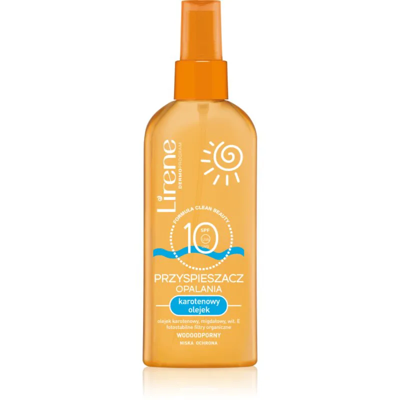 Lirene Sun care προστατευτικό λάδι για επιτάχυνση του μαυρίσματος SPF 10 150 ml