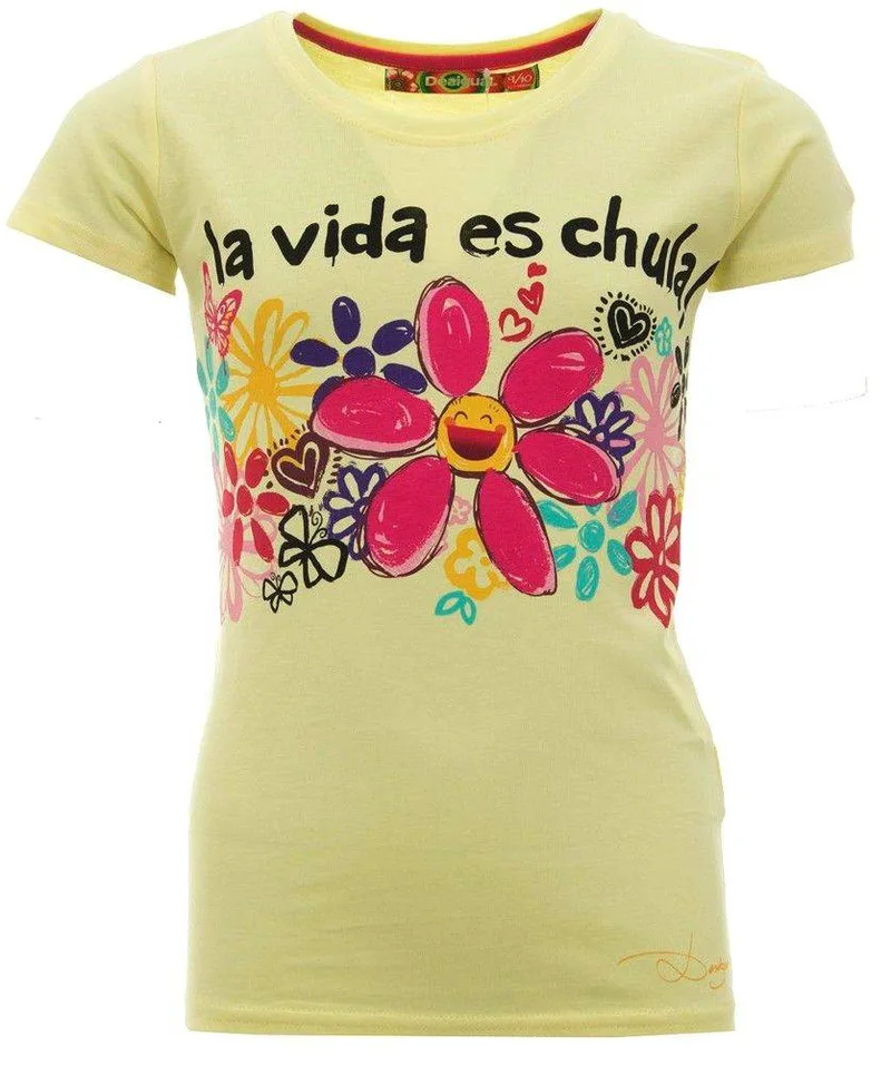 ΜΠΛΟΥΖΑ ΜΕ ΚΟΝΤΟ ΜΑΝΙΚΙ DESIGUAL OSHAWA FRESH YELLOW-ΚΙΤΡΙΝΟ (104ΕΚ.)-(4ΕΤΩΝ)