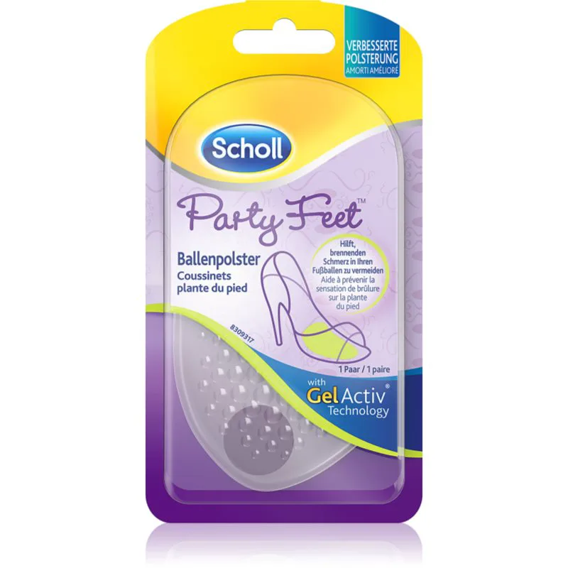 Scholl GelActiv Party Feet επιθέματα στήθους με γέλη Για τα πόδια και τα παπούτσια 1 ζευγάρι