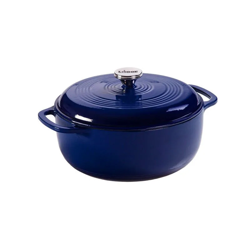Lodge Γάστρα - Κατσαρόλα Εμαγιέ Μαντεμένια Indigo Blue 5,68lt