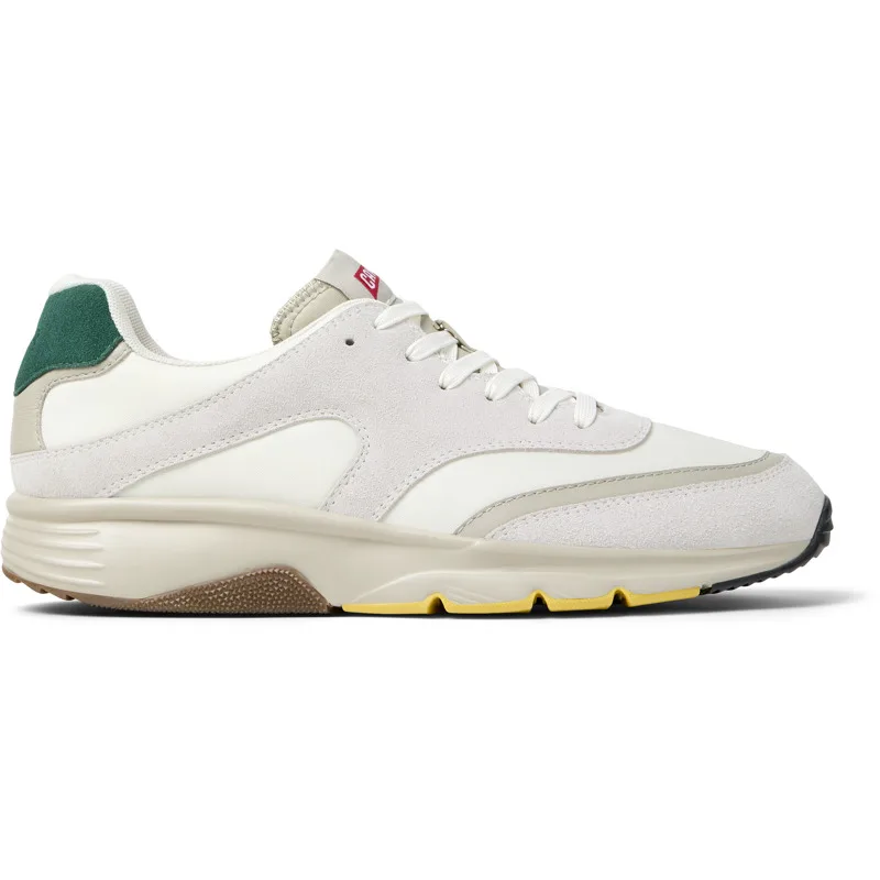 CAMPER Drift - Sneakers Για Ανδρικα - Λευκό,Γκρι,Πράσινο, Μέγεθος 42, Cotton fabric