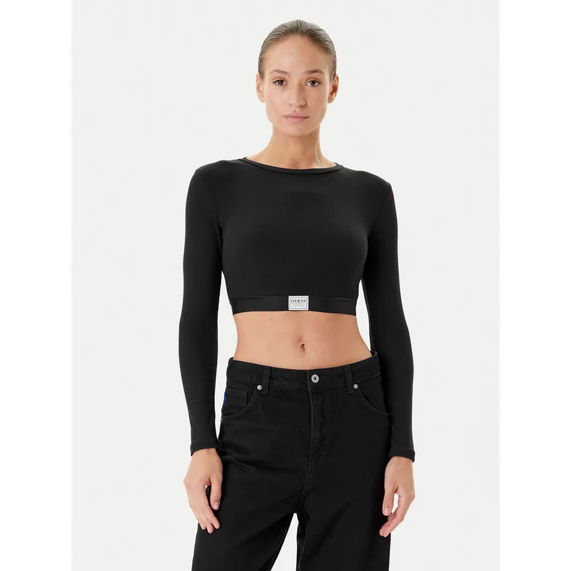 Guess Μπλουζάκι O5RP00 KCDA2 Μαύρο Regular Fit