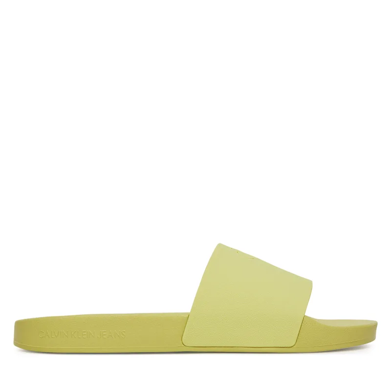 Παντόφλες Calvin Klein Jeans Slide Monogram Tpu YW0YW01715 Κίτρινο