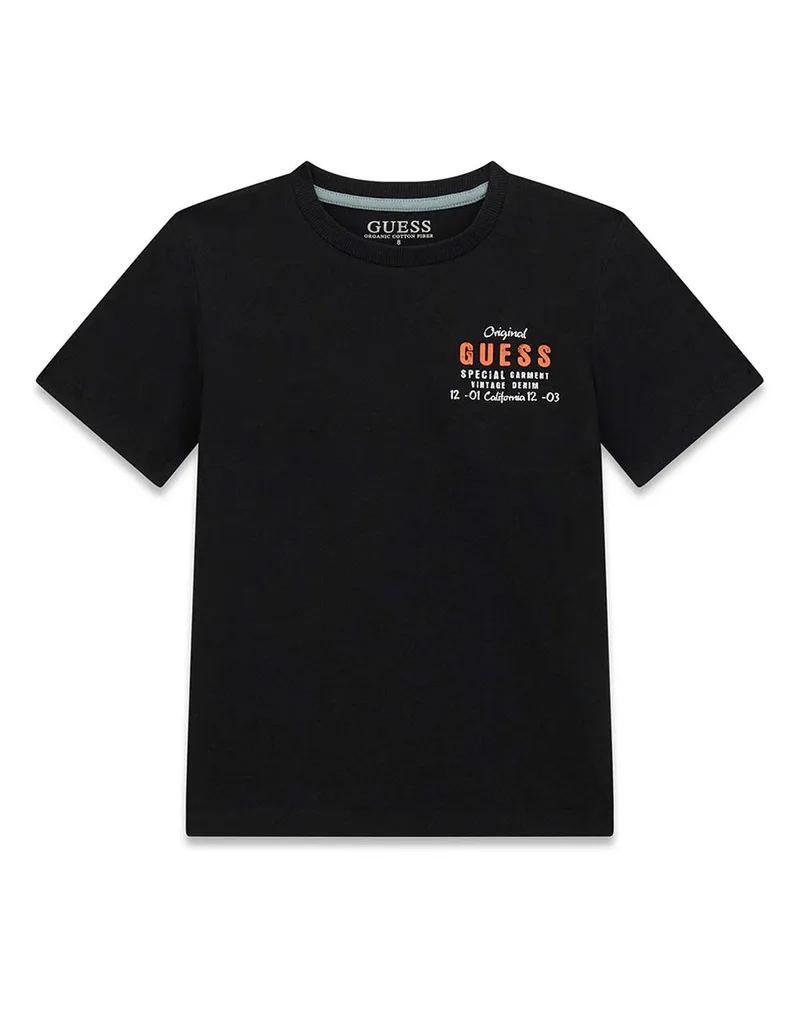 GUESS SS T-SHIRT ΜΠΛΟΥΖΑ ΠΑΙΔΙΚΟ BOY L6GI21K8HM4-JBLK JetBlack