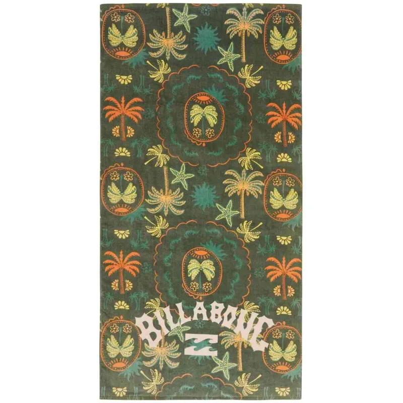 Πετσέτες και γάντια μπάνιου Billabong Toalla Waves verde naranja