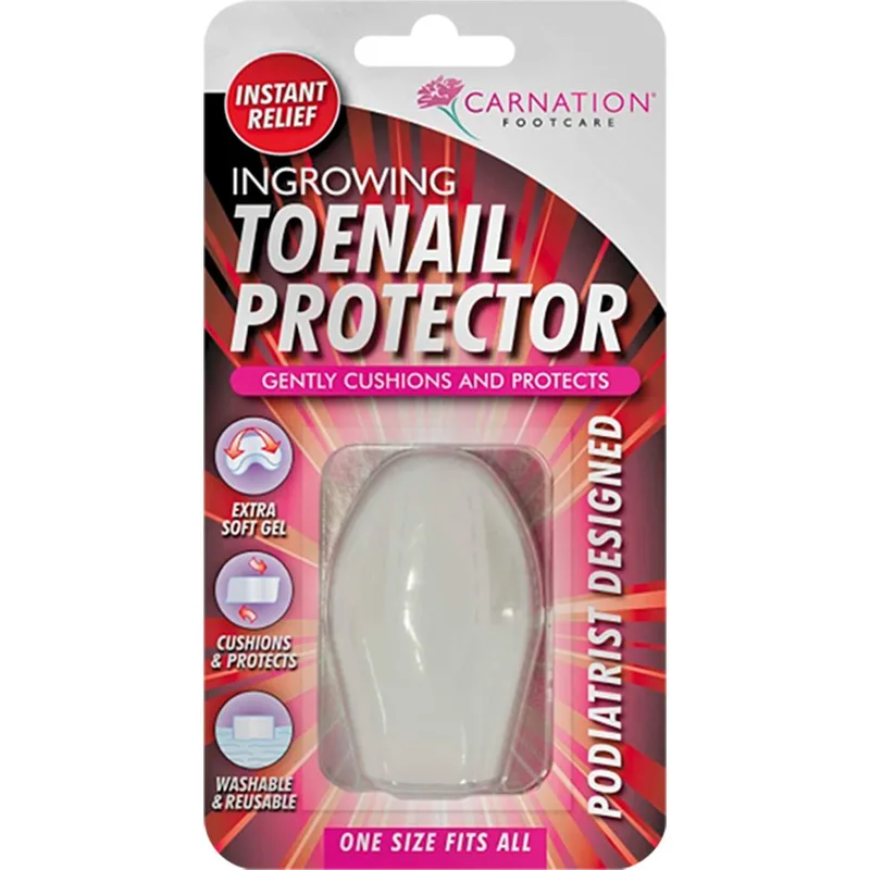Carnation Footcare Ingrowing Toenail Protector Προστατευτικό Δαχτύλων Ποδιού για την Αποφυγή Εσωτερικής Ανάπτυξης Νυχιού Μέσα στο Δέρμα One Size 1 Τεμάχιο