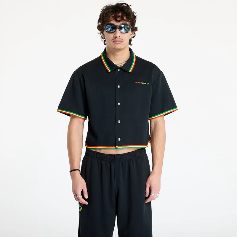 Πουκάμισο Converse x Daily Paper Cropped Shirt Black S
