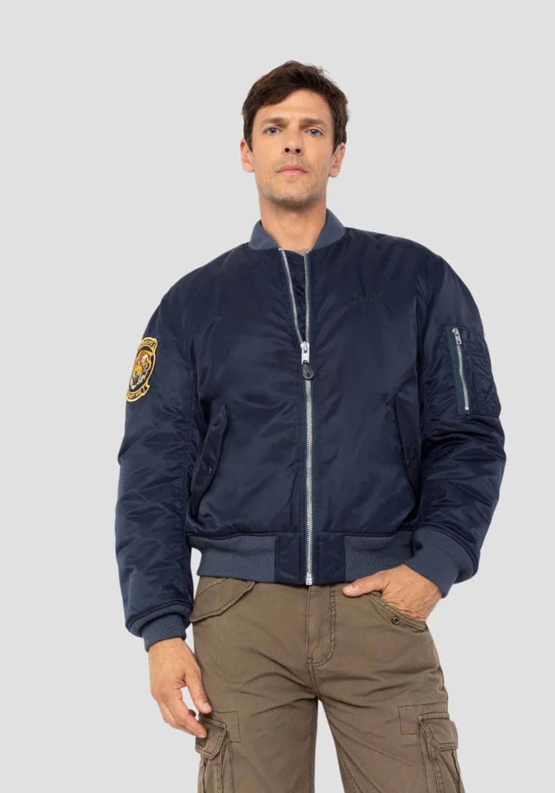 Schott N.Y.C. Bomber Μπουφάν της σειράς Suka - MACAMPSUKARS Dark Navy