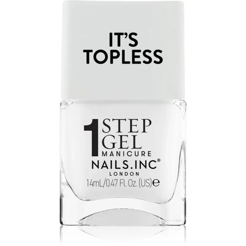 Nails Inc. It’s Topless τζελ βερνίκι νυχιών για μακρόχρονη επίδραση απόχρωση Reese 14 ml