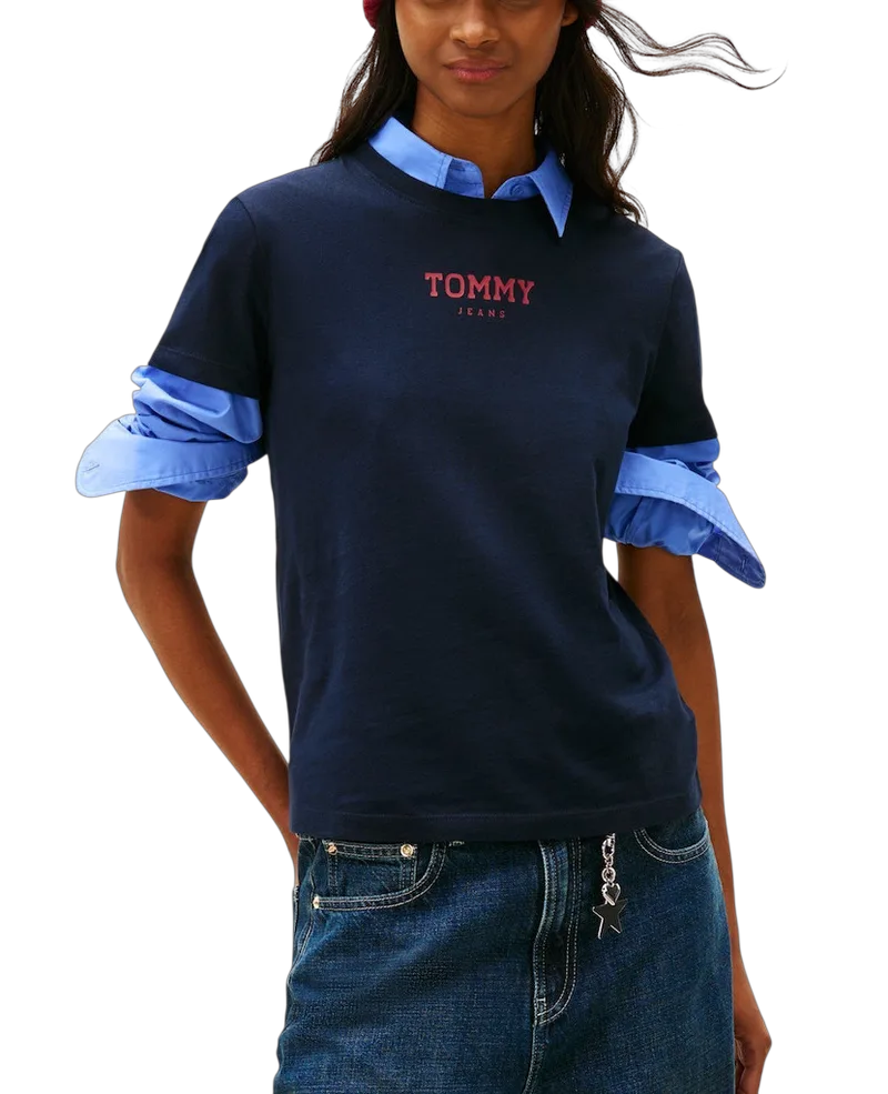 Γυναικείο T-shirt Navy Μπλε Tommy Jeans DW0DW21842-C1G