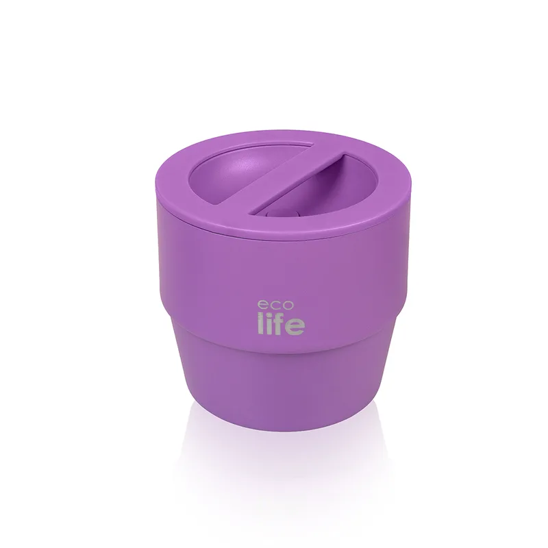 Ecolife Στρογγυλό Θερμός Φαγητού 750ml | Μωβ