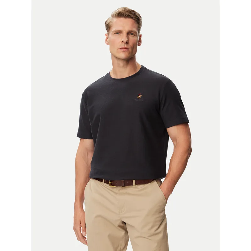 Beverly Hills Polo Club T-Shirt P-SS26M-TS0002 Σκούρο μπλε Regular Fit