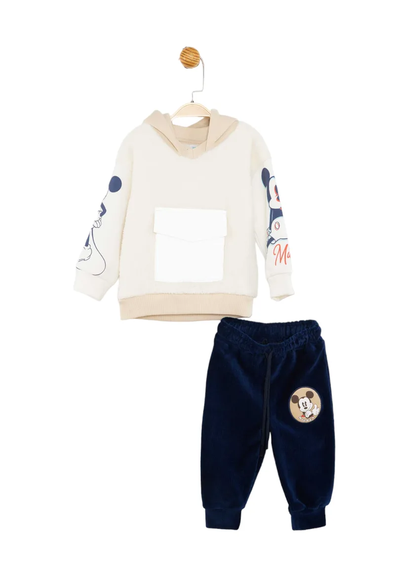 ΣΕΤ ΒΡΕΦΙΚΗ ΦΟΡΜΑ CIMPA MICKEY TEDDY BEAR MC21141-Εκρού