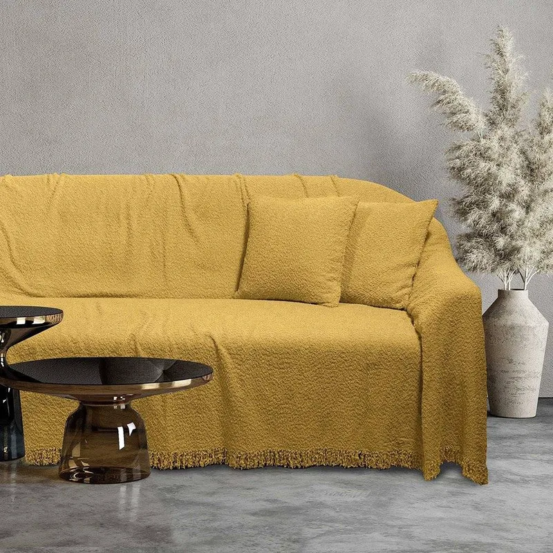 ΡΙΧΤΑΡΙ ΤΡΙΘΕΣΙΟ DAS HOME 0235 ΧΡΥΣΟ 180X300CM