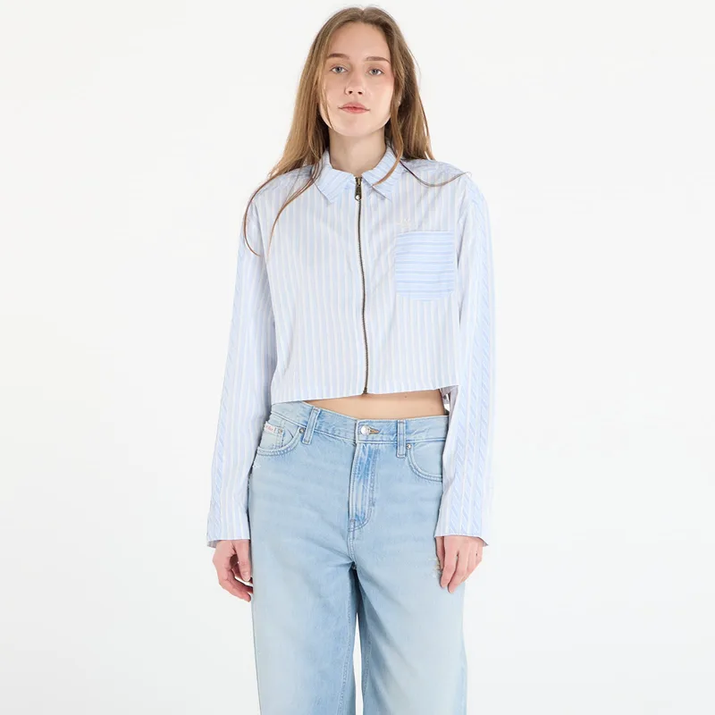 Πουκάμισο adidas Poplin Shirt Crystal Sky/ Ambient Sky S