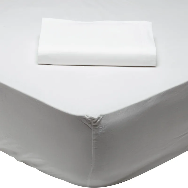 DAS HOME 1001 ΣΕΝΤΟΝΙ ΥΠΕΡΔΙΠΛΟ ΜΕ ΛΑΣΤΙΧΟ ARTIC WHITE ΛΕΥΚΟ