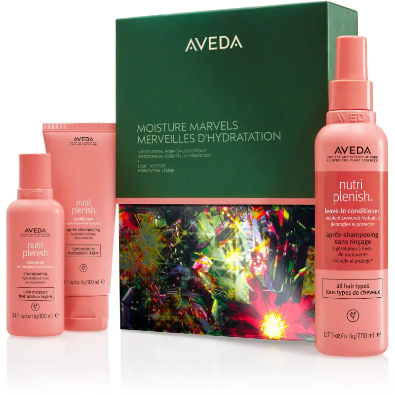 Aveda Holiday Moisture Marvels: Nutriplenish™ Hydrating Essentials Light χριστουγεννιάτικο σετ δώρου για τα μαλλιά