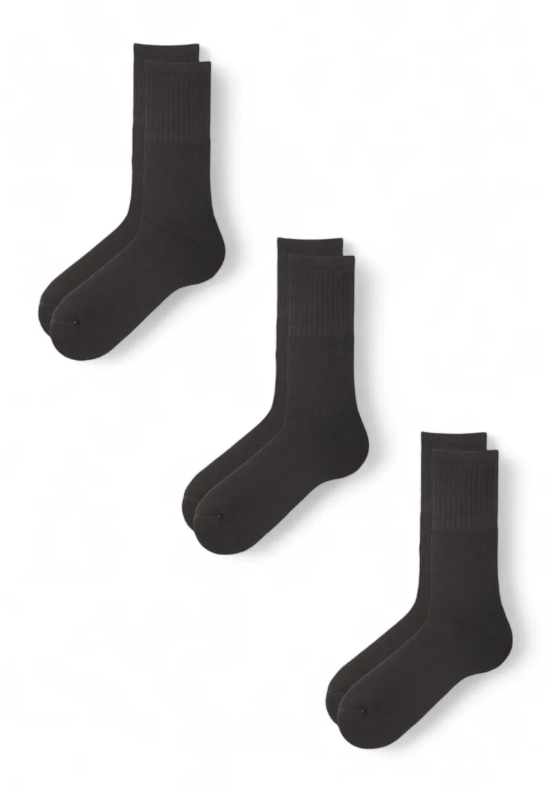 Κάλτσες ανδρικές αθλητικές "Sporty" K-Socks 3 Τεμ. K05004-Μαύρο