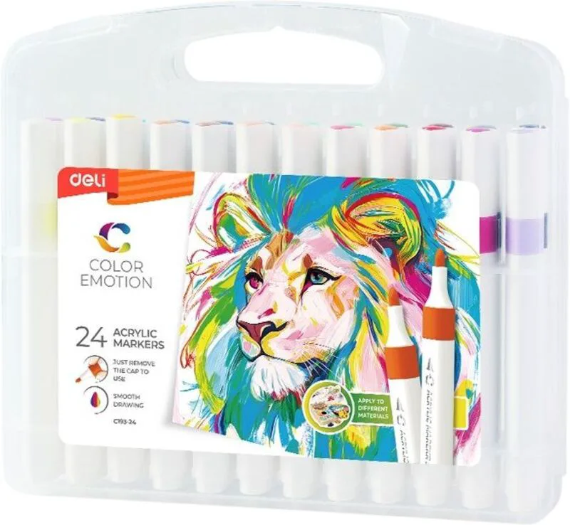 Deli Μαρκαδόρος Σχεδίου Color Emotion Acrylic 24Τμχ (231.741994)