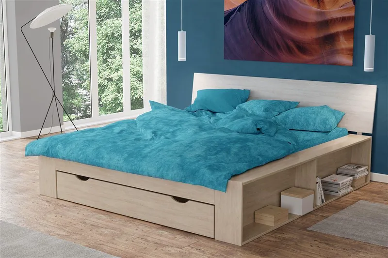 Σετ Σεντόνια Βαμβακερά King 240x270εκ. Premium Shadow 620 Turquoise DimCol (Ύφασμα: Βαμβάκι 100%, Τύπος κατωσέντονου: Χωρίς Λάστιχο, Χρώμα: Τυρκουάζ, Μέγεθος: King Size) - DimCol - 33132325006