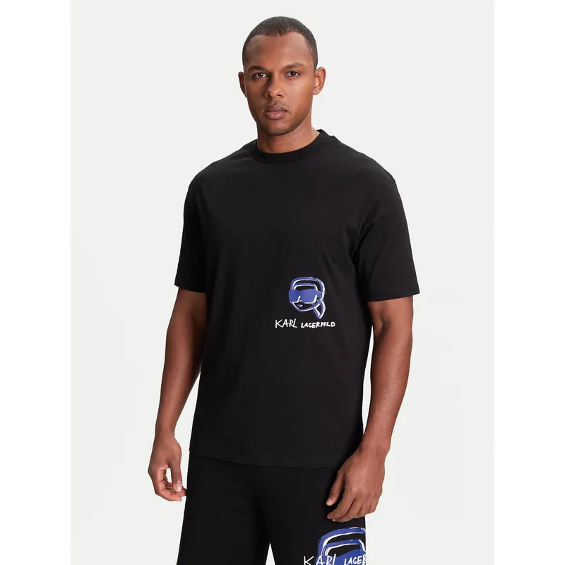 KARL LAGERFELD T-Shirt 755144 553225 Μαύρο Regular Fit