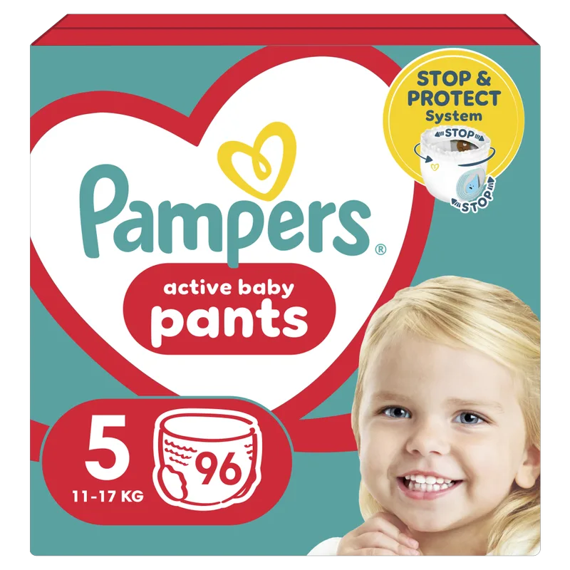Πάνες Pampers Active Baby Pants No5 Mega Pack (12-17kg) 96 τμχ