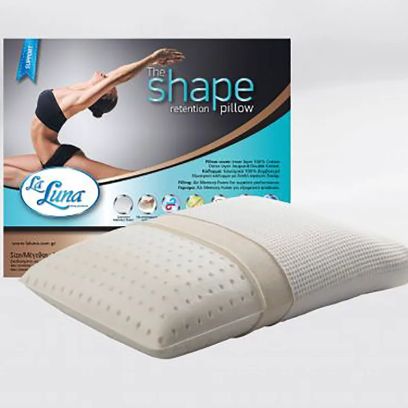 Μαξιλάρι Ύπνου Ανατομικό 60X40X16 La Luna The Shape Retention Μέτριο/Σκληρό Λευκό (60x40)