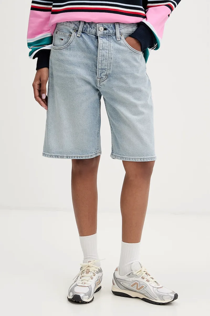 Tommy Jeans σορτς γυναικεία με βαμβάκι