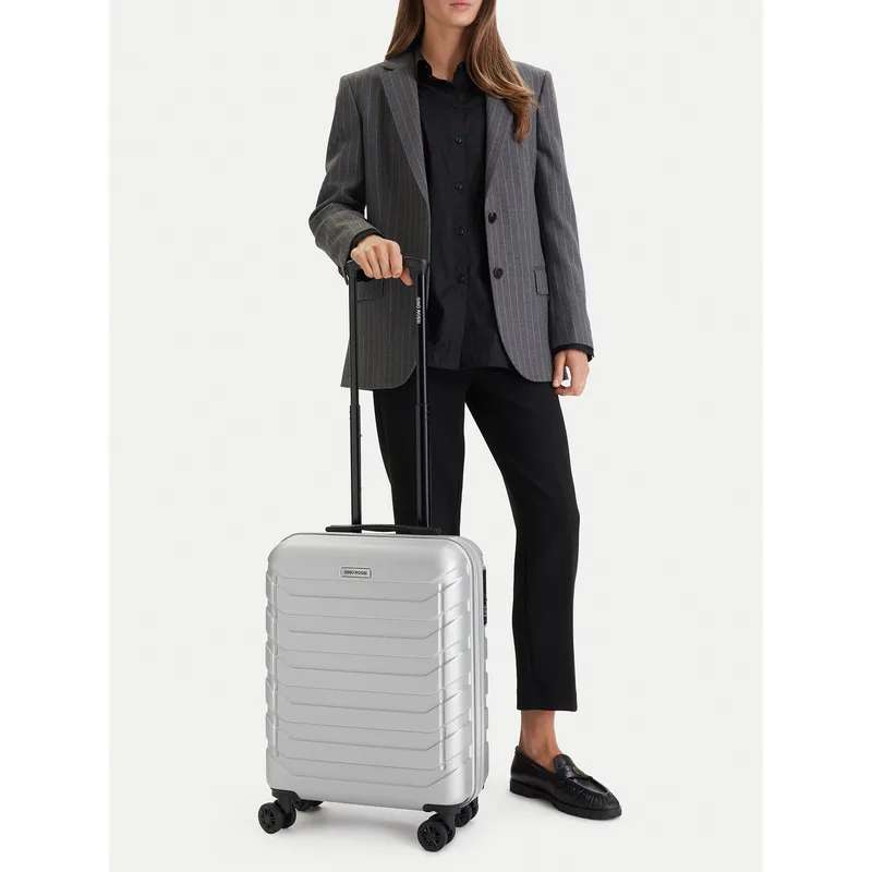 Βαλίτσα Καμπίνας GINO ROSSI CEO-GIN-S-003-05-SILVER Ασημί