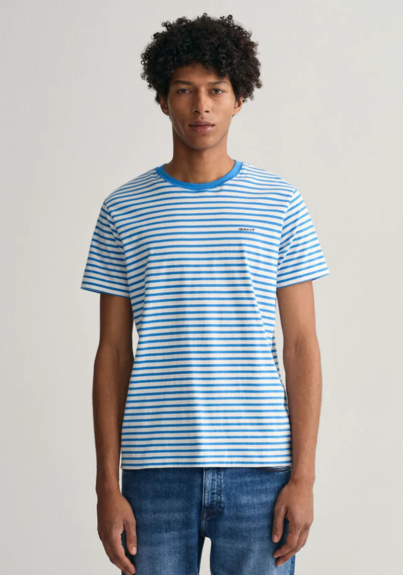 GANT Μπλούζα της σειράς Stripe - 2003164 471 Day Blue