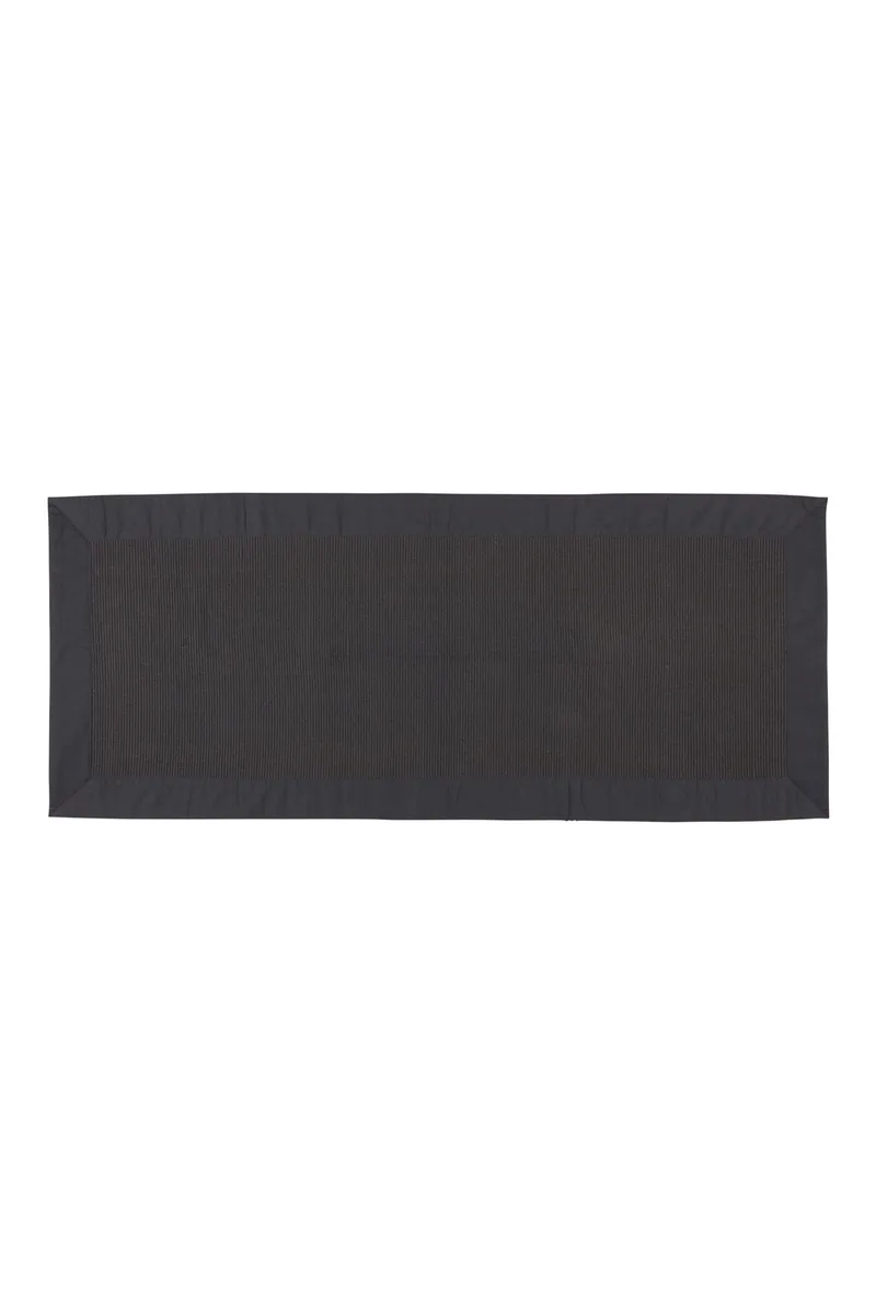 Σουπλά Zefiro μαύρο με ribbed σχέδιο 220 x 50 cm Coincasa - 000495944 Μαύρο