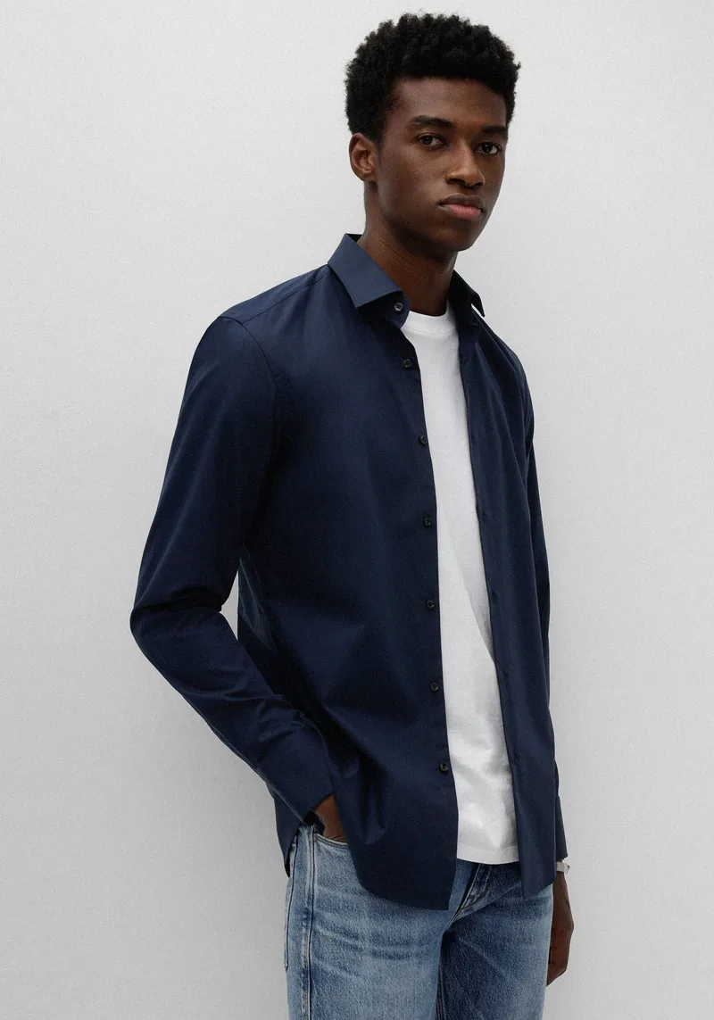 HUGO Πουκάμισο Jenno - 50289499 413 Dark Blue